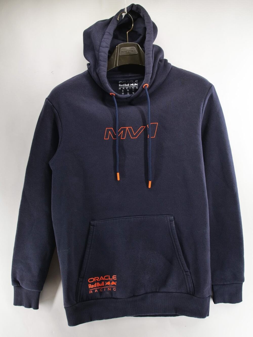 Castore Red Bull Racing Max Verstappen MV1 Hoodie Mens XS F1 Naby Blue Pullover